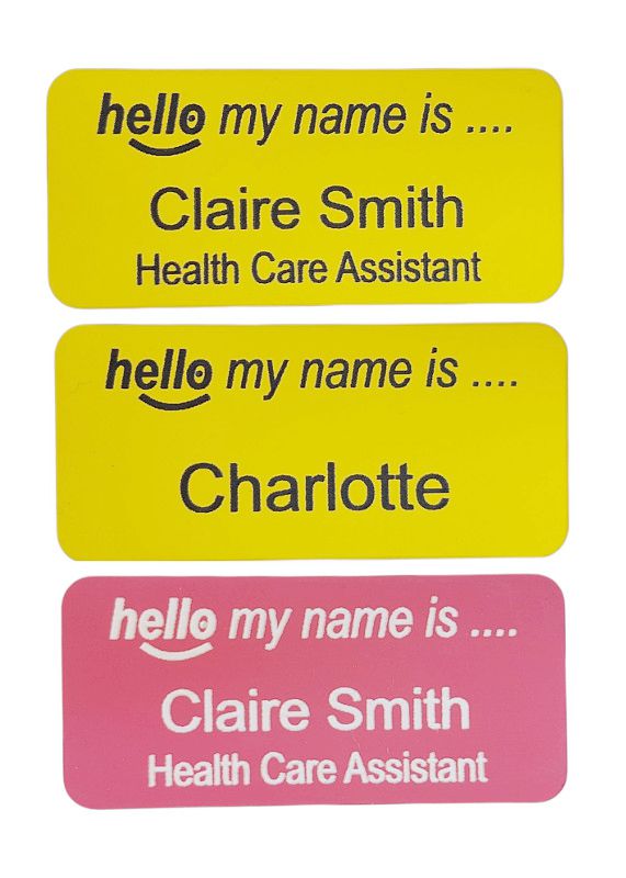 Hello my name is badges