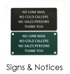 Engraved Acrylic Signs and Notices